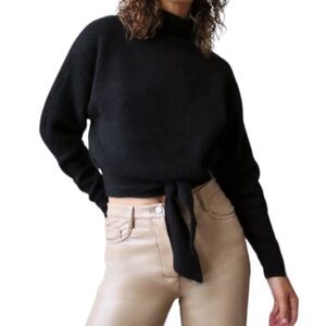 Aritzia Wilfred Black Turtleneck Sweater Size XS